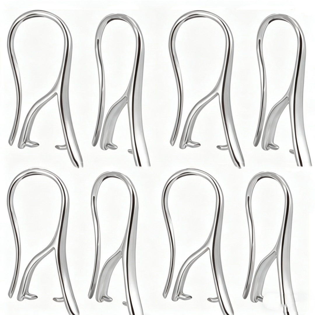 Jewelry Making Material - 10/30Pcs White with Pinch Bails Golden