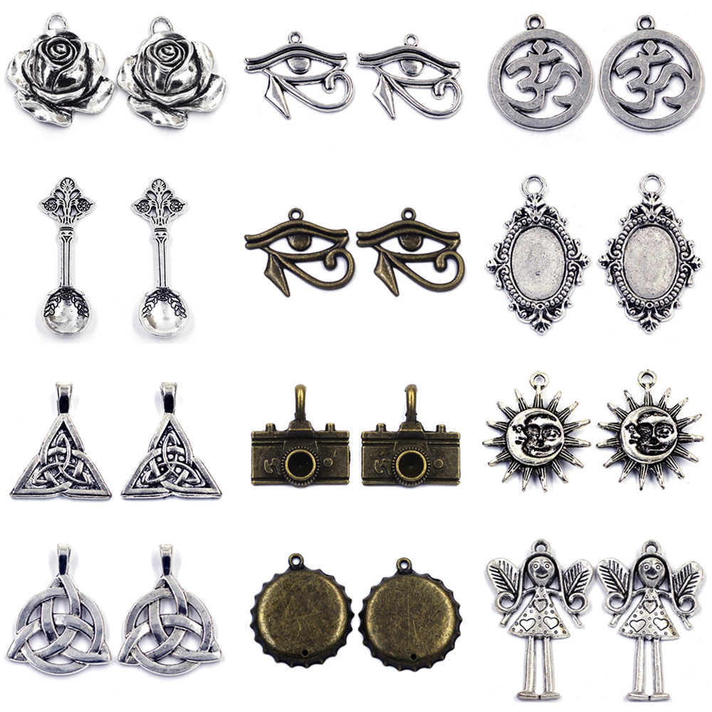 Jewelry Making Videos - 10Pcs Pendants Camera Angle Rose Eye