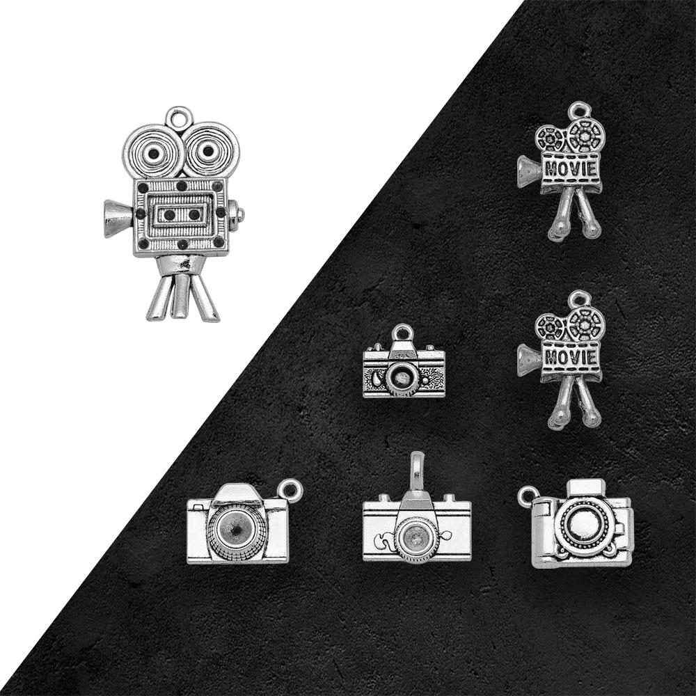 Jewelry Making Videos - Antique Silver Plated Camera Video Recorder