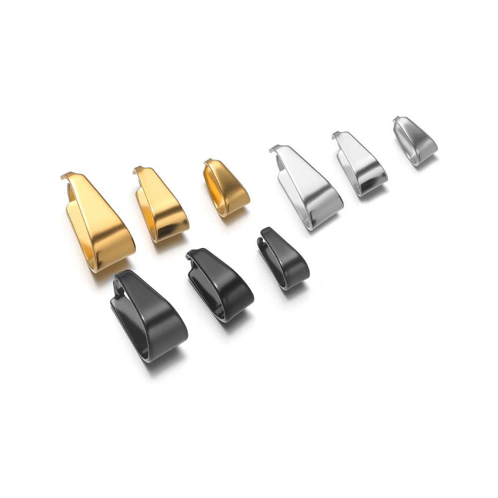 Jewelry Making Material - 50pcs Stainless Steel Black/Gold Color Pinch