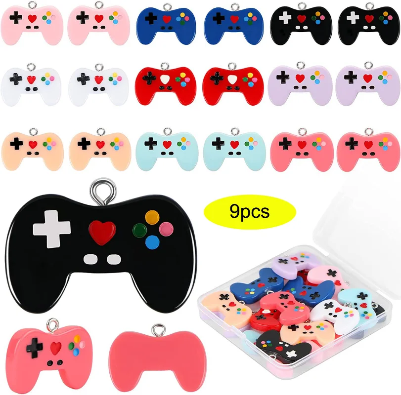Jewelry Making Videos - 9 Pcs Video Game Controller Charms