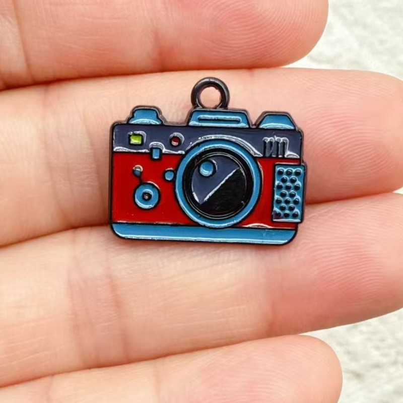 10pcs 17x20mm Enamel Camera Ch - Jewelry Making Videos 评论和价格