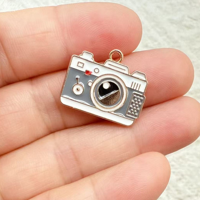 10pcs 17x20mm Enamel Camera Ch - Jewelry Making Videos 评论和价格