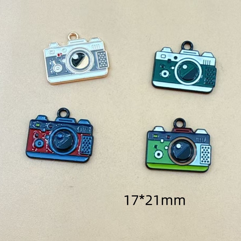 10pcs 17x20mm Enamel Camera Ch - Jewelry Making Videos 评论和价格