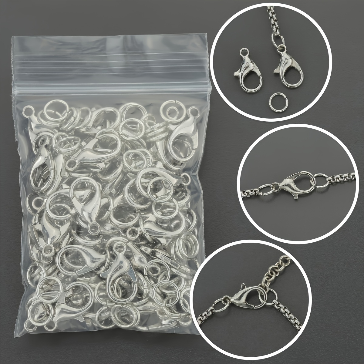 1/2/300pcs Lobster Clasps Open - Jewelry Making Ring Tool 评论和价格