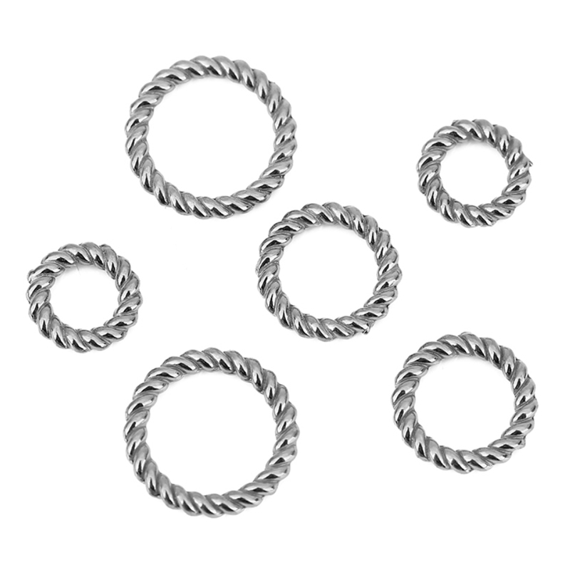10pcs PVD Never Fade Stainless - Jewelry Making Closed Jump Rings 评论和价格