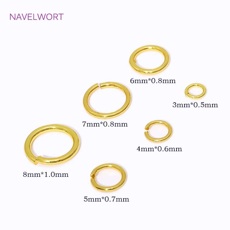 14K/18K Gold Plated Split Ring - Jewelry Making Ring Tool 评论和价格