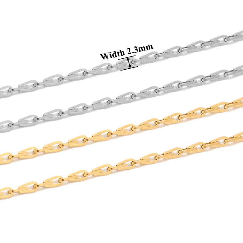 1 Meter Stainless Steel Rolo C - Jewelry Making Paris 评论和价格