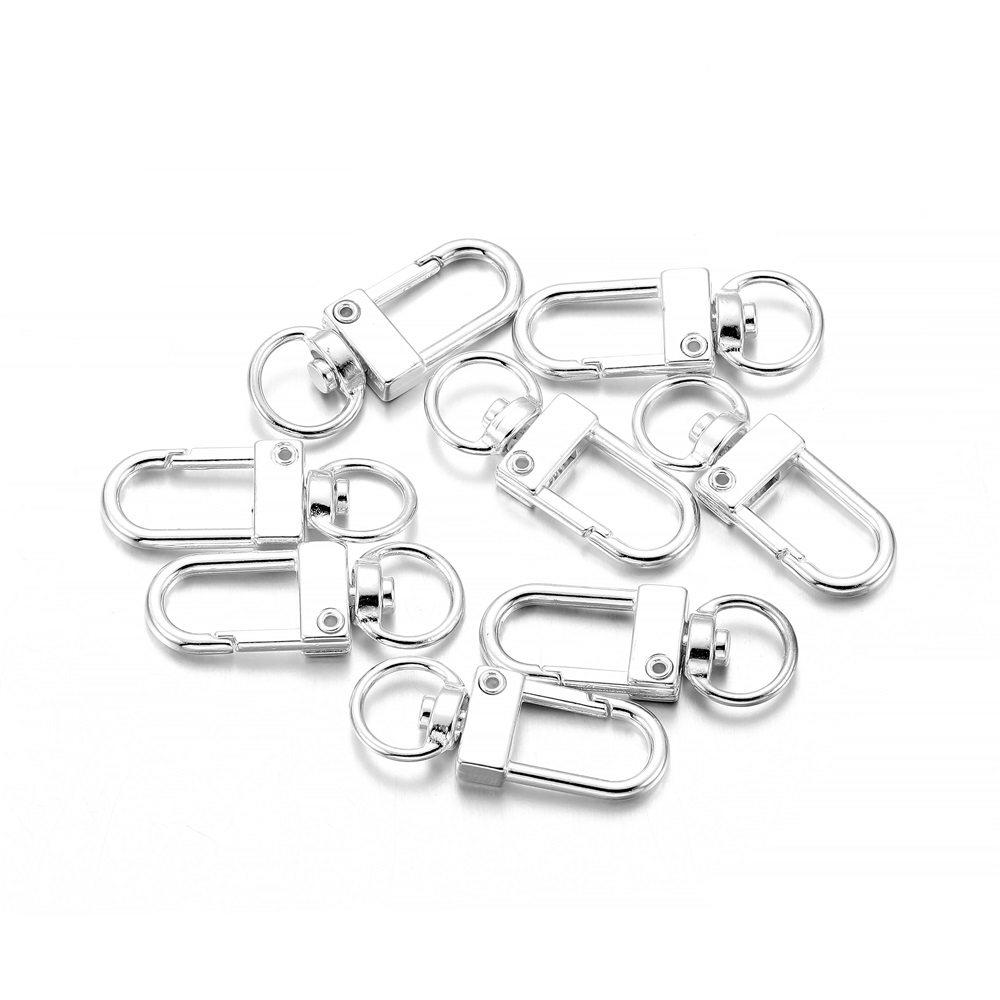 10pcs/pack Rotating Dog Buckle - Jewelry Making Essentials 评论和价格