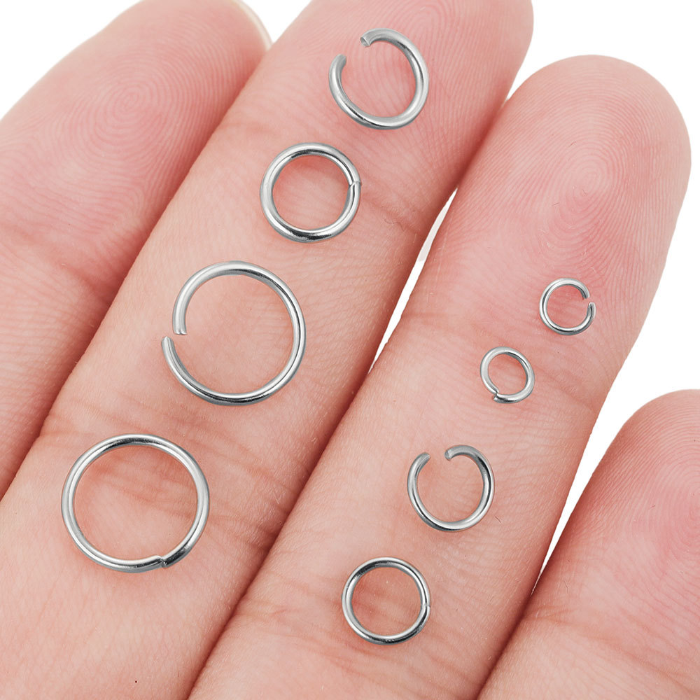 1200pcs Stainless Steel Jump R - Jewelry Making Closed Jump Rings 评论和价格