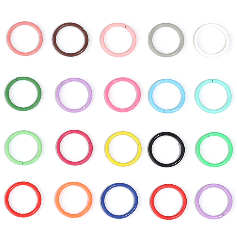 50pcs 8/10mm Iron Split Ring O - Jewelry Making Closed Jump Rings 评论和价格