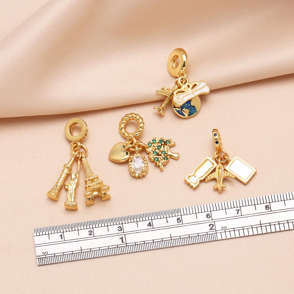 OCESRIO Enamel World Travel Pe - Jewelry Making Paris 评论和价格