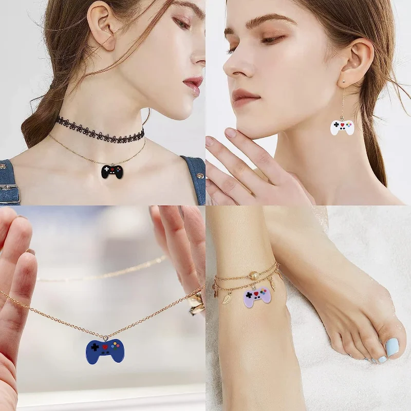 9 Pcs Video Game Controller Ch - Jewelry Making Videos 评论和价格