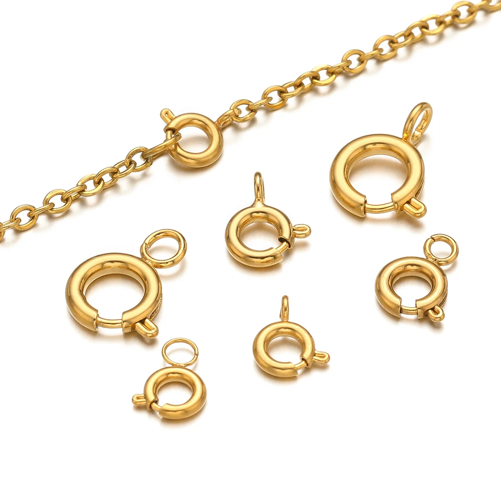 10pcs Stainless Steel Spring R - Jewelry Making Material 评论和价格