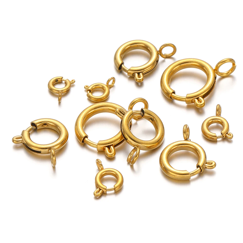 10pcs Stainless Steel Spring R - Jewelry Making Material 评论和价格