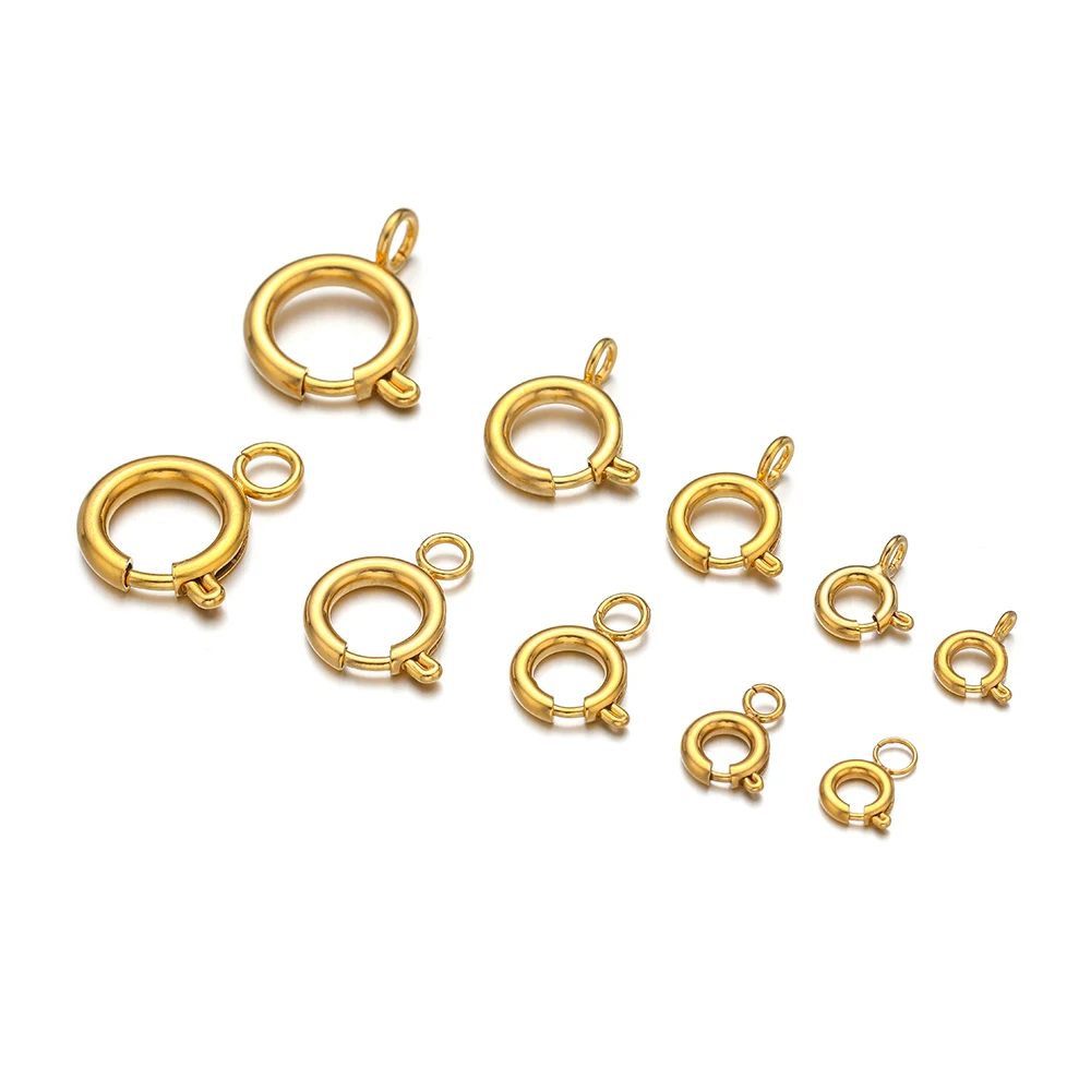 10pcs Stainless Steel Spring R - Jewelry Making Material 评论和价格