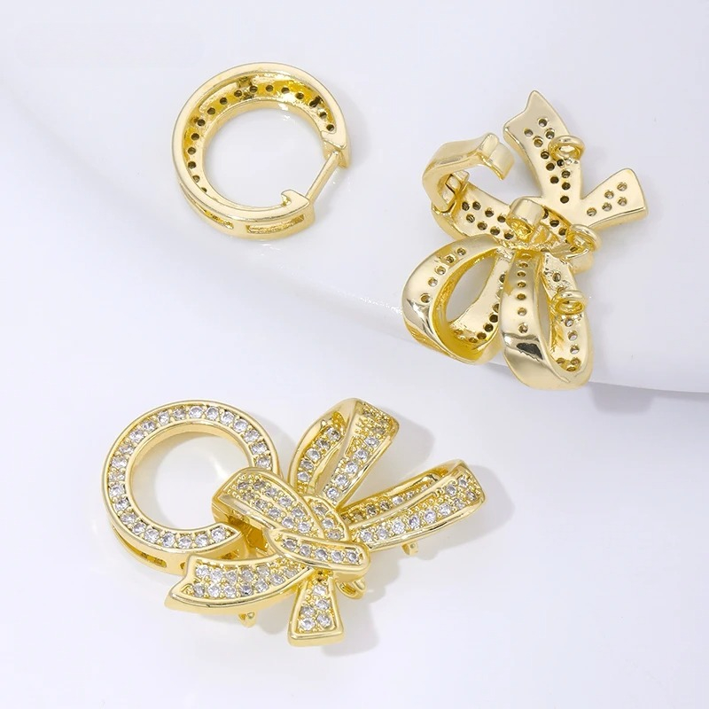18K Gold Plated Pearl Clasps C - Jewelry Making Ring Tool 评论和价格