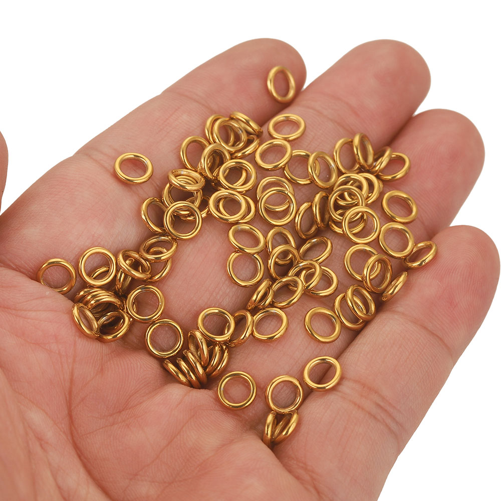 50pcs Stainless Steel Closed J - Jewelry Making Closed Jump Rings 评论和价格