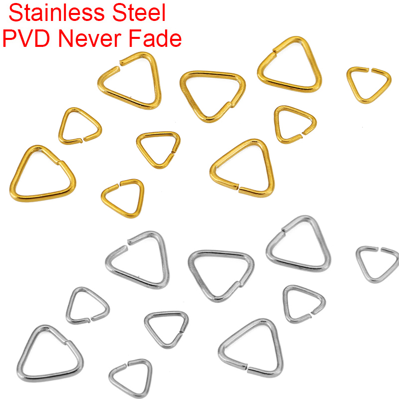50pcs 5mm 8mm Stainless Steel  - Jewelry Making Closed Jump Rings 评论和价格