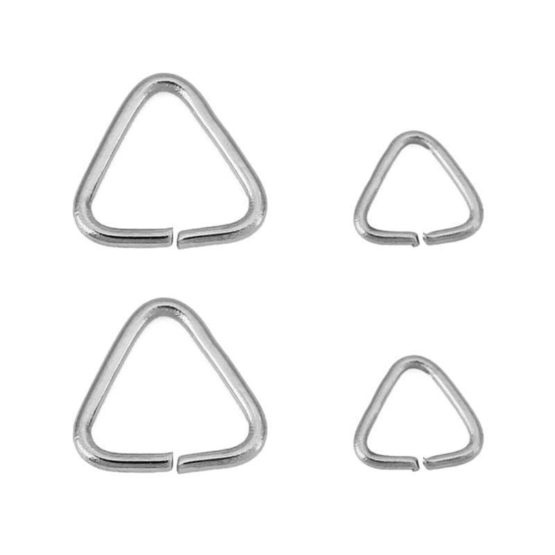 50pcs 5mm 8mm Stainless Steel  - Jewelry Making Closed Jump Rings 评论和价格