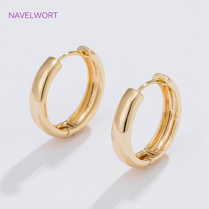 6 Sizes Gold Plated Circle Hoo - Jewelry Making Essentials 评论和价格