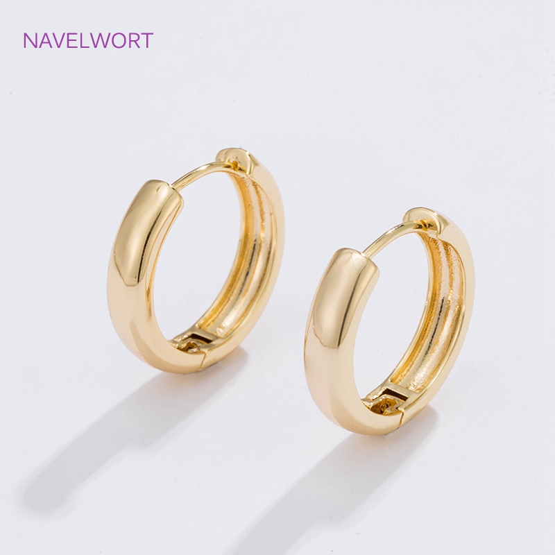 6 Sizes Gold Plated Circle Hoo - Jewelry Making Essentials 评论和价格