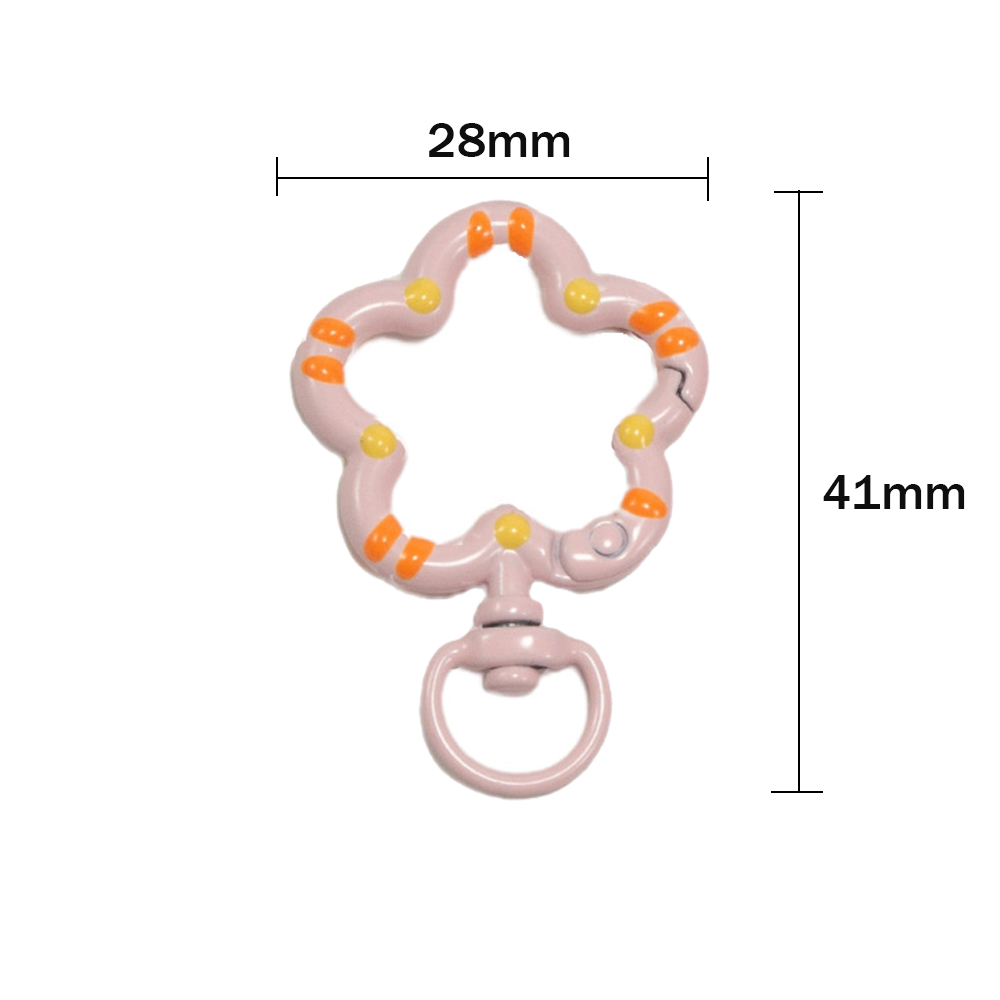 5pcs Flower Metal Lobster Claw - Jewelry Making Material 评论和价格
