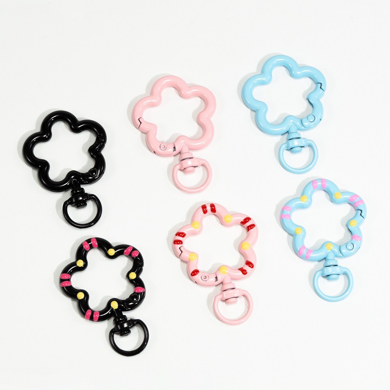 5pcs Flower Metal Lobster Claw - Jewelry Making Material 评论和价格