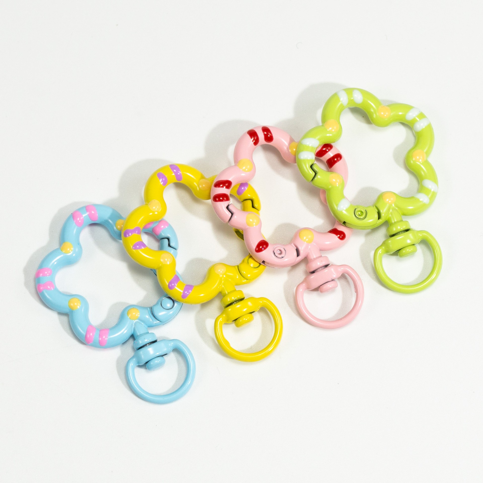 5pcs Flower Metal Lobster Claw - Jewelry Making Material 评论和价格
