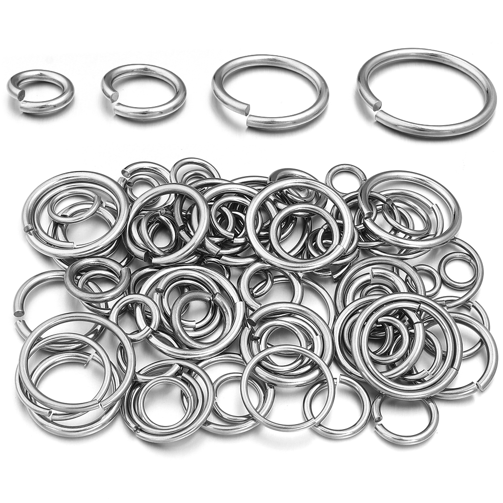 20pcs/lot Stainless Steel Open - Jewelry Making Closed Jump Rings 评论和价格