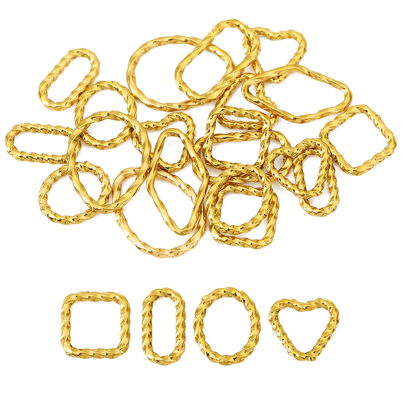 10pcs Stainless Steel Closed T - Jewelry Making Closed Jump Rings 评论和价格