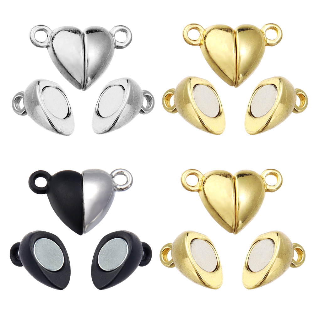 5pcs/Lot Alloy Love Heart Shap - Jewelry Making Material 评论和价格