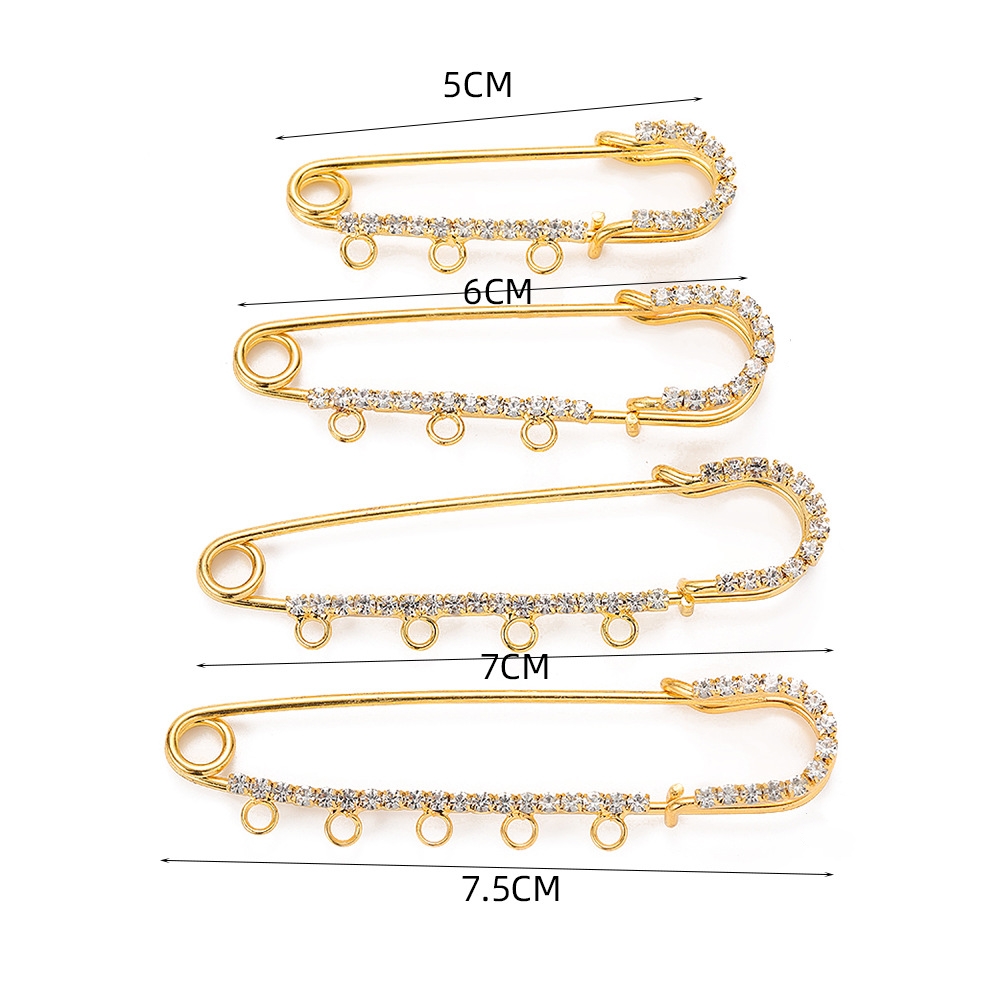 5pcs Rhinestone Charms Safety  - Jewelry Making Ring Tool 评论和价格