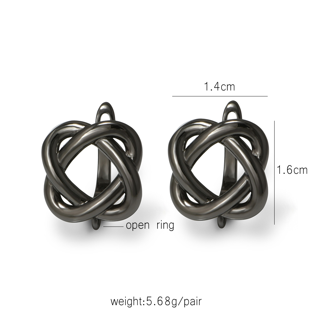 YANASI 1 Pair Gun Black  Brass - Jewelry Making Material 评论和价格