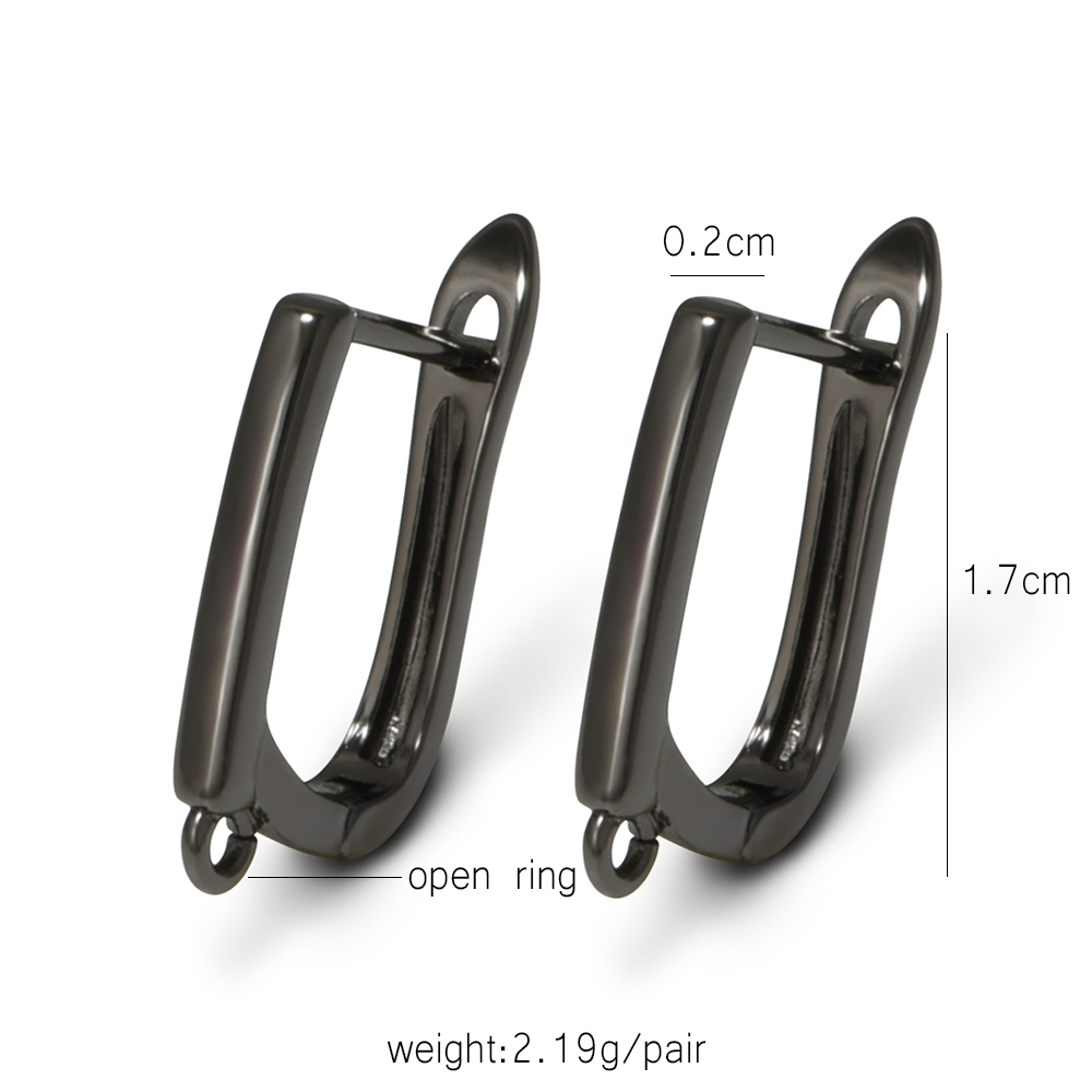 YANASI 1 Pair Gun Black  Brass - Jewelry Making Material 评论和价格