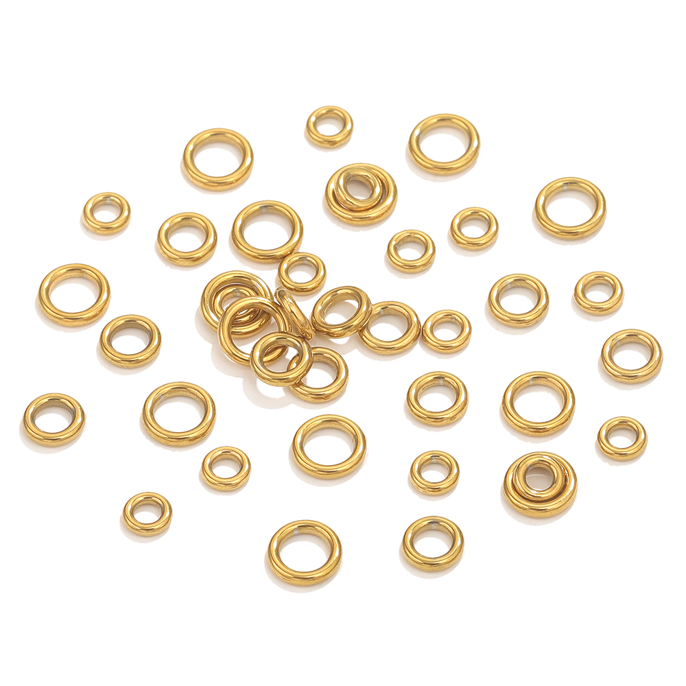 50pcs Stainless Steel O Ring G - Jewelry Making Closed Jump Rings 评论和价格