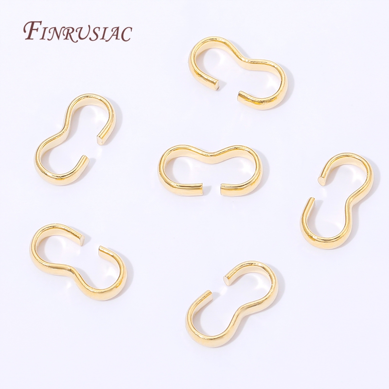 18K Gold Plated Open S Hook Cl - Jewelry Making A Ring 评论和价格