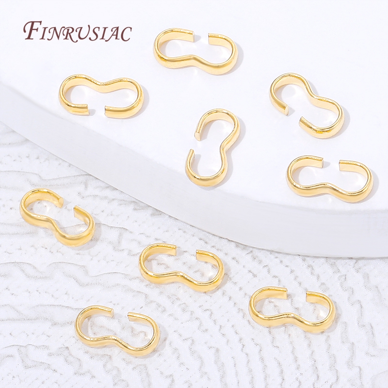 18K Gold Plated Open S Hook Cl - Jewelry Making A Ring 评论和价格
