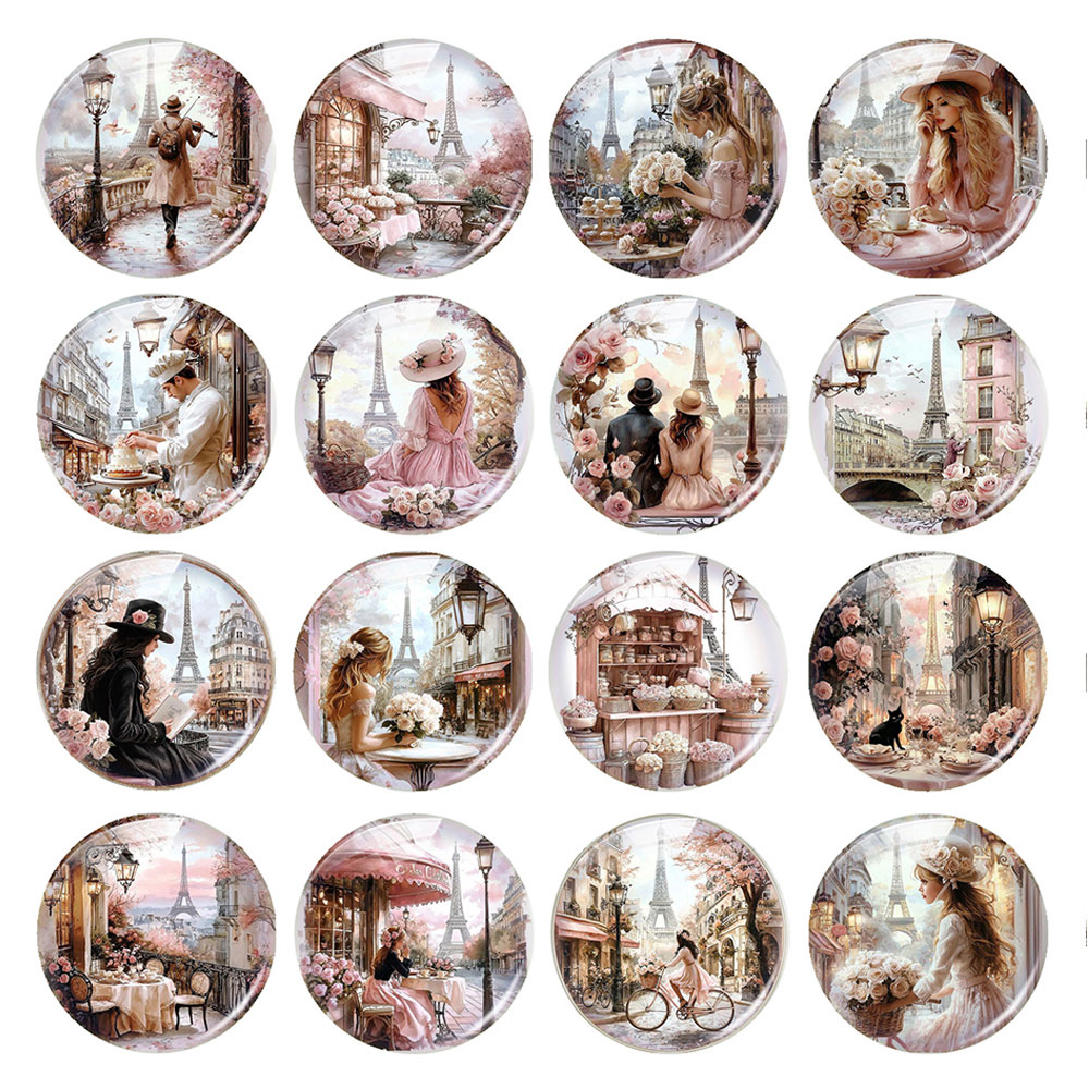 Random Mixed Round/Oval/Square - Jewelry Making Paris 评论和价格