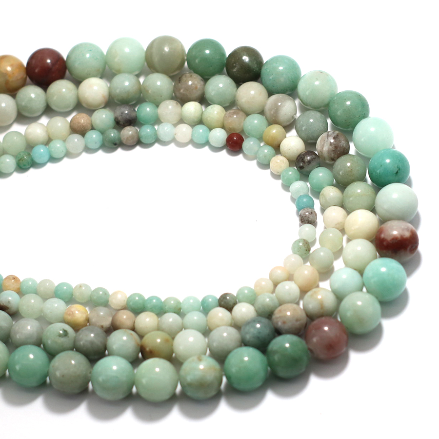 Grade A 4/6/8/10mm Natural Ama - Jewelry Making Amazon 评论和价格