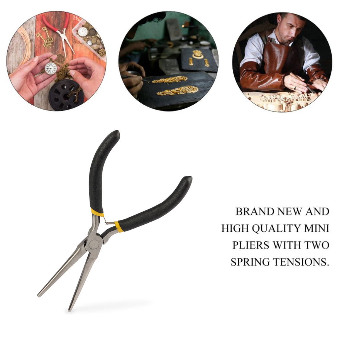 Mini Needle Nose Pliers Carbon - Jewelry Making Machines 评论和价格