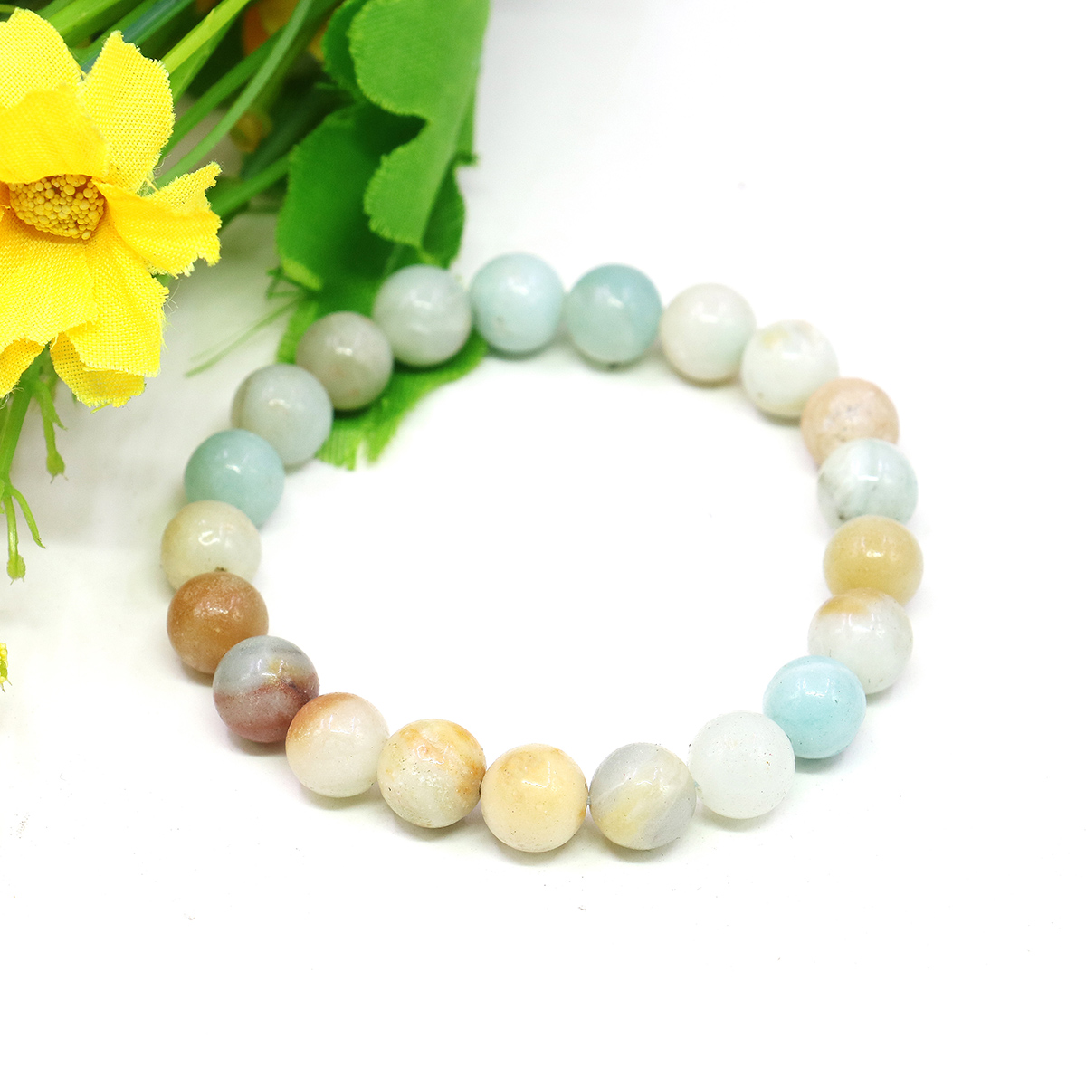 8mm Natural Round Blue Amazon  - Jewelry Making Amazon 评论和价格