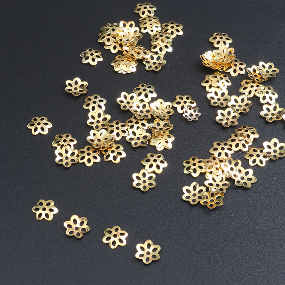 100Pcs Flower Bead Caps for Br - Jewelry Making Bali 评论和价格