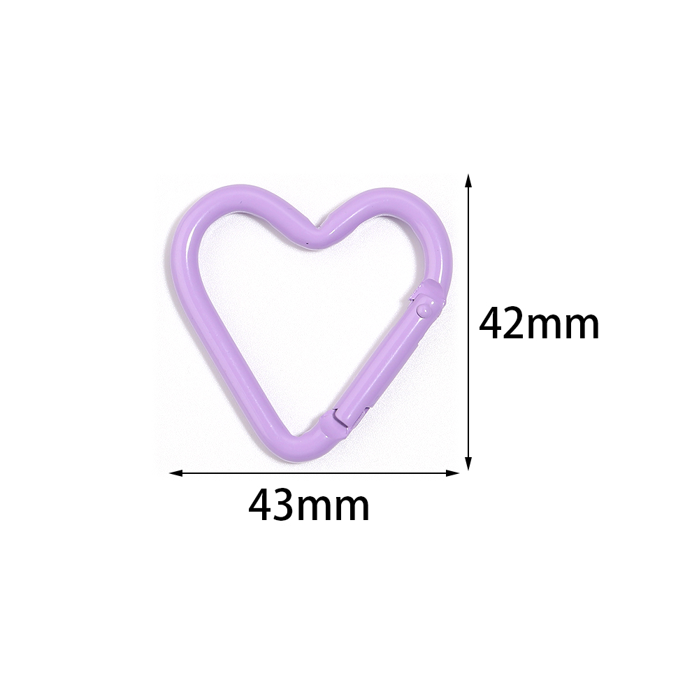 5pcs Colorful Heart-shaped Alu - Jewelry Making A Ring 评论和价格