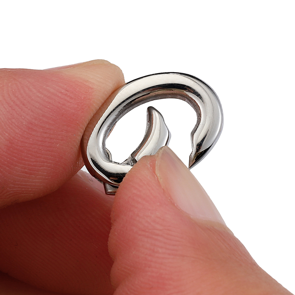 2pcs/1pc Stainless Steel Sprin - Jewelry Making A Ring 评论和价格