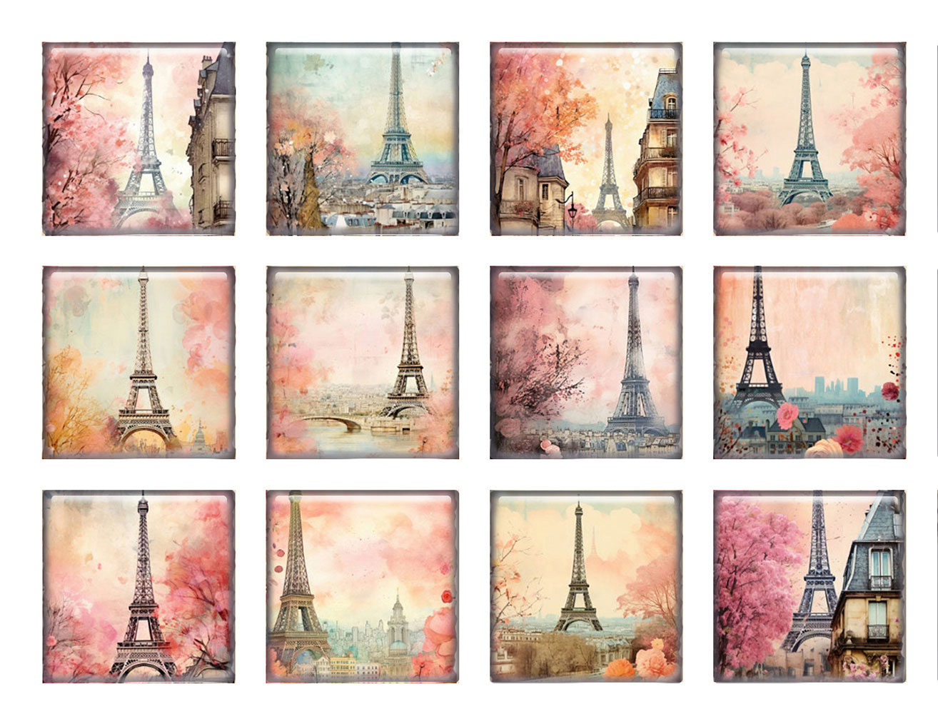 Random Mixed Round/Oval/Square - Jewelry Making Paris 评论和价格