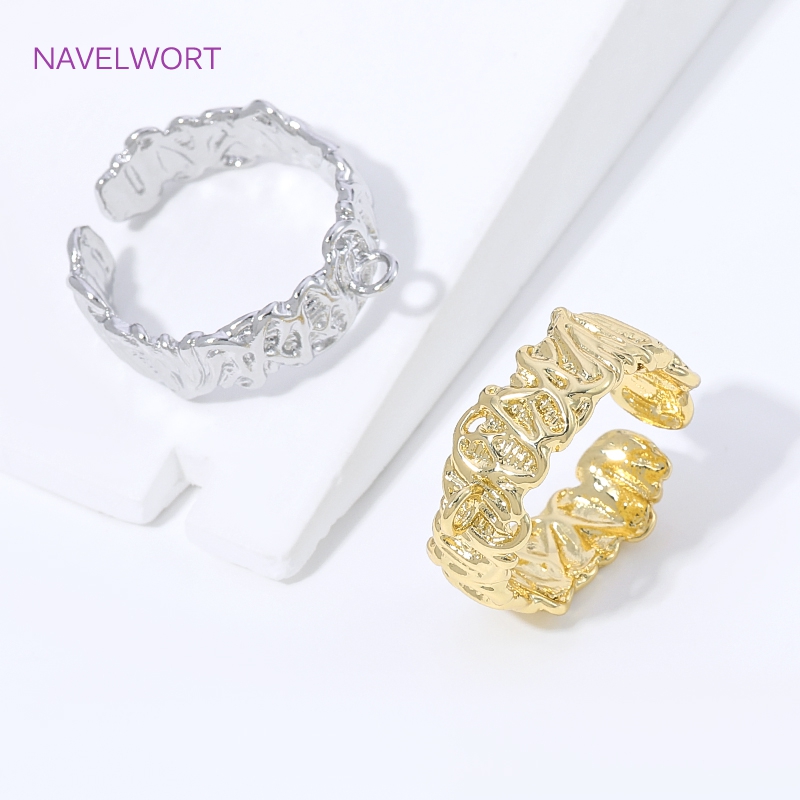 18K Gold Plated Brass Stripe O - Jewelry Making Ring Tool 评论和价格