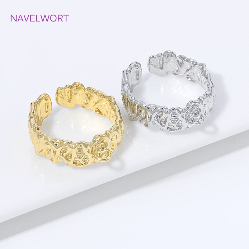 18K Gold Plated Brass Stripe O - Jewelry Making Ring Tool 评论和价格