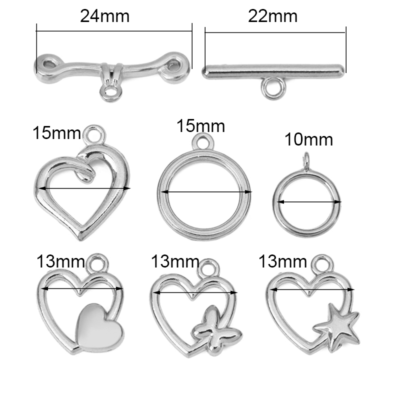 5sets PVD Never Fade Stainless - Jewelry Making Material 评论和价格