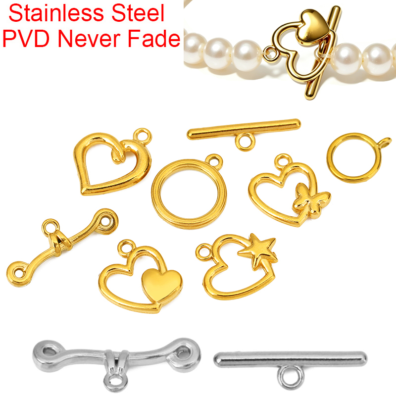 5sets PVD Never Fade Stainless - Jewelry Making Material 评论和价格